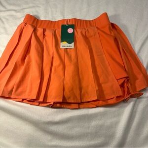 HALARA Orange Mini Skirt